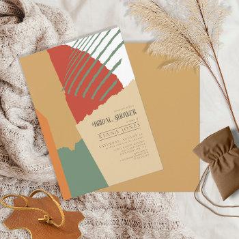 color block wedding bridal shower autumn id740 invitation