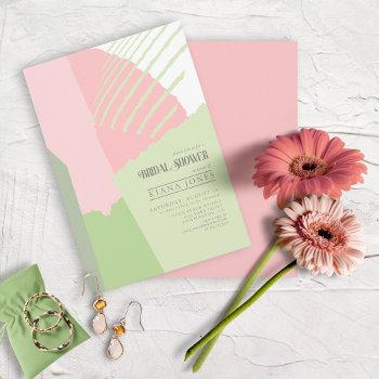 color block wedding bridal shower spring id740 invitation