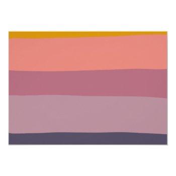 Colorful Purple Geometric Modern Front View