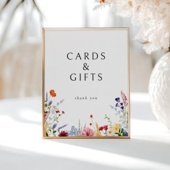 colorful wildflower cards & gifts downloadable poster