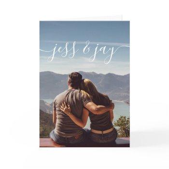 couple photo greeting card