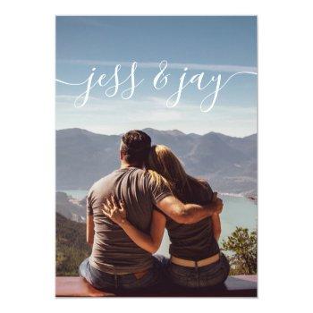 Couple Photo Greeting Card Front View