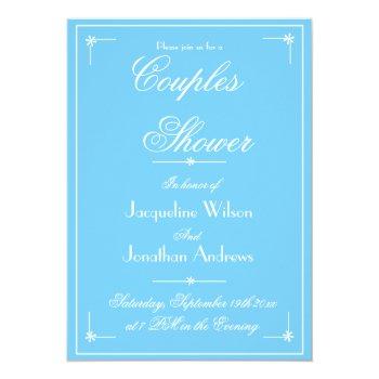 Couples Shower Spring Summer Name Date Rsvp Invitation Front View