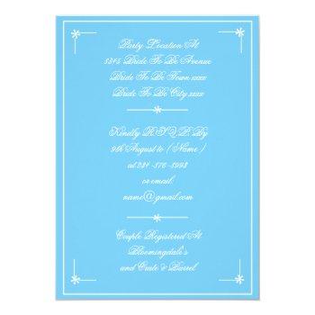 Couples Shower Spring Summer Name Date Rsvp Invitation Front View