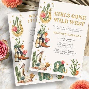 cowgirl bachelorette invitation