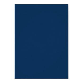 Creative Navy Blue Watercolor Couples Shower Invitation Front View