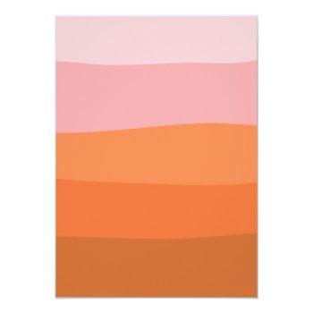 Custom Boho Pink Orange Terracotta Front View