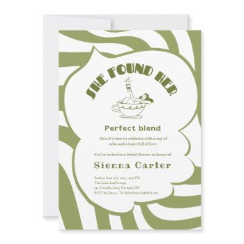 custom matcha bridal invite - editable template