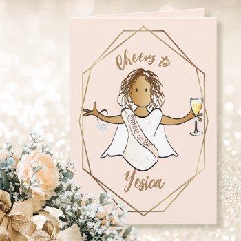cute ethnic bridal wedding shower congratulations card