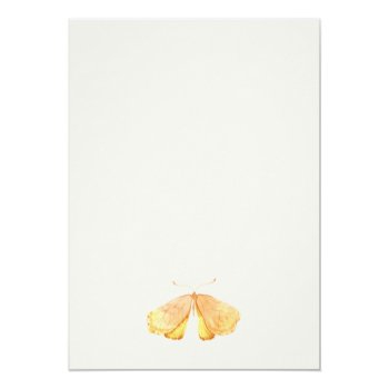 Cute Garden Foliage Butterflies Couples Shower Invitation Front View
