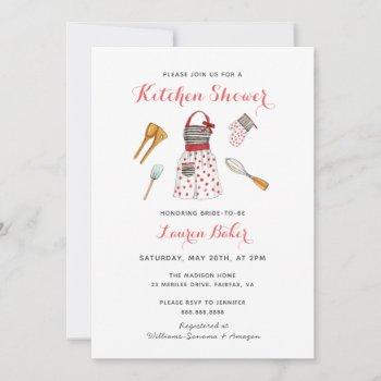 cute kitchen bridal shower invitation