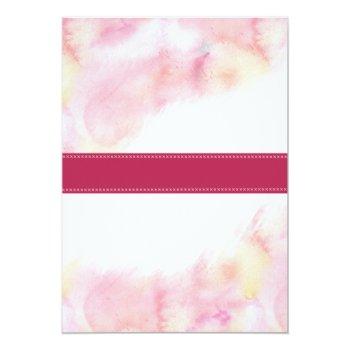 Cute Watercolor Funny Colorful Whimsy Cats Invitation Front View