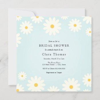 daisy bridal shower invitation