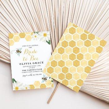 daisy bride to bee bridal shower invitation