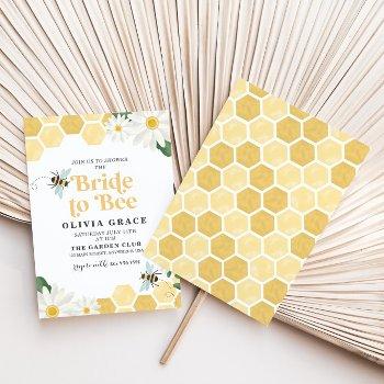 daisy bride to bee bridal shower invitation