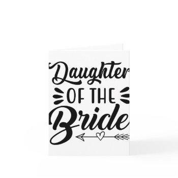 daughter of the bride wedding bridal shower matchi card