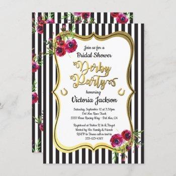 derby themed bridal shower invitations