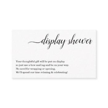 display shower insert for invitation