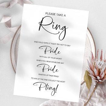 don't say bride bridal shower game invitation