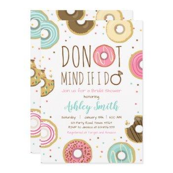 donut bridal shower invitation mind if i do