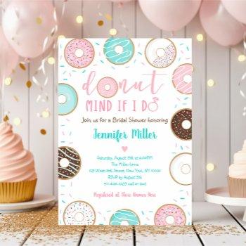 donut mind if i do donut bridal shower invitation