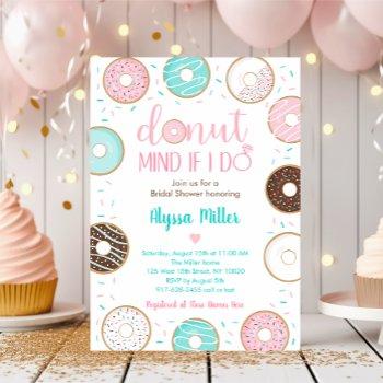 donut mind if i do donut bridal shower invitation