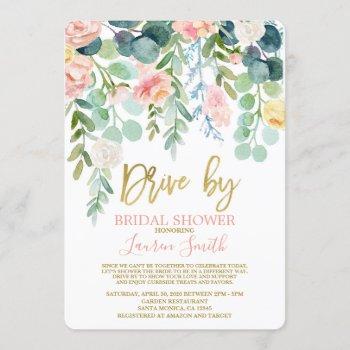 drive by bridal shower invitation
