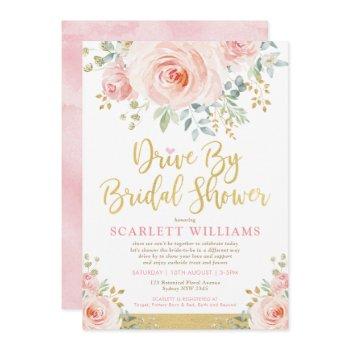 drive by bridal shower quarantine wedding parade invitation