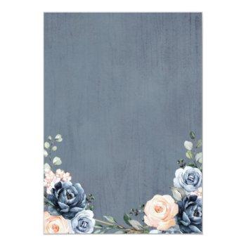 Dusty Blue Peach Blush Geometric Front View