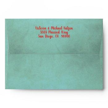 eat drink and be married christmas shower invitati envelope