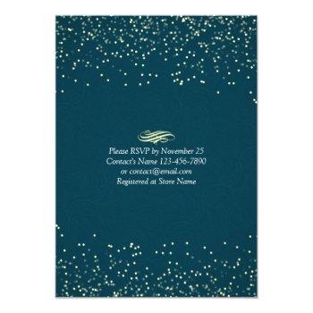 Eat Drink Party Wedding Couple Mason Jar Rose Gold Invitation Front View