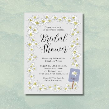 edelweiss sound of music bridal shower hand-drawn invitation