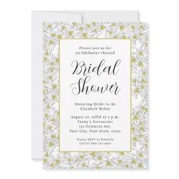 edelweiss sound of music unique bridal shower invitation