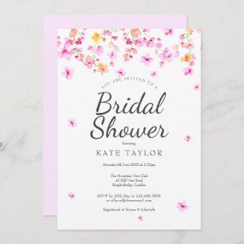 elegant blossom bridal shower invitation