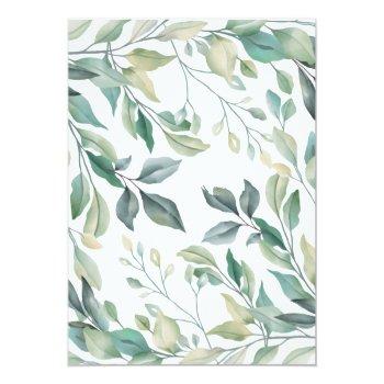 Elegant Eucalyptus Greenery Gold Front View
