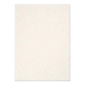 Elegant Floral N Damask Bridal Shower Wreath Invitation Front View