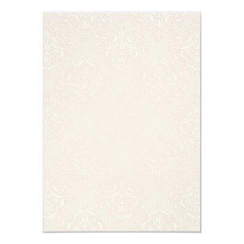 Elegant Floral N Damask Bridal Shower Wreath Invitation Front View