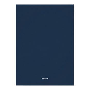 Elegant Modern Classic Orchids Navy Bridal Shower Foil Invitation Front View