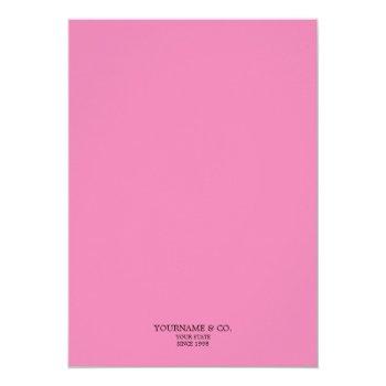 Elegant Pink Fashion Tiffany Birthday Invitation Front View