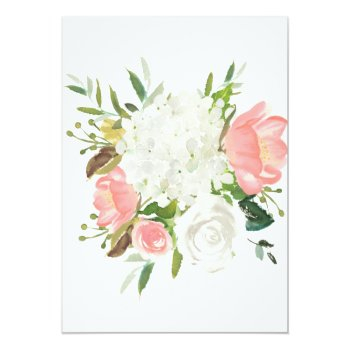 Elegant Pink White Floral Front View