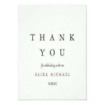 Elegant Thank You Taupe Bridal Shower Classic Round Sticker Front View