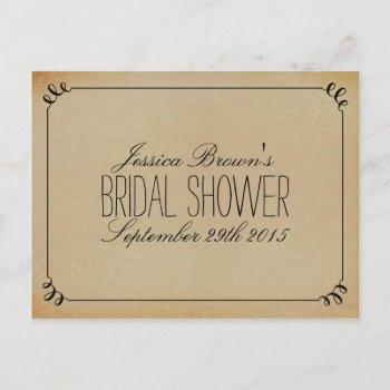 elegant vintage bridal shower recipe cards