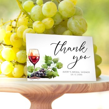 elegant watercolor thank you wine tasting classic 