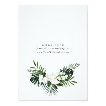 Elegant White Orchids Bohemian Bridal Shower Invitation Front View