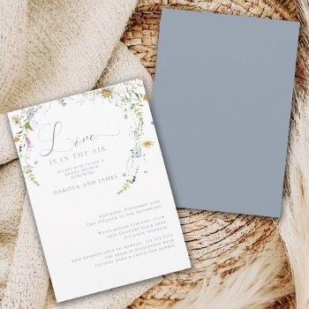  elegant wildflower couples bridal shower invitation