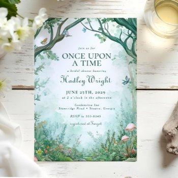 enchanted forest fairytale forest bridal shower invitation