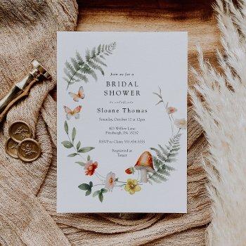 enchanted forest mushroom bridal shower  invitation