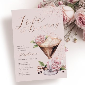 espresso martini bridal shower invitation