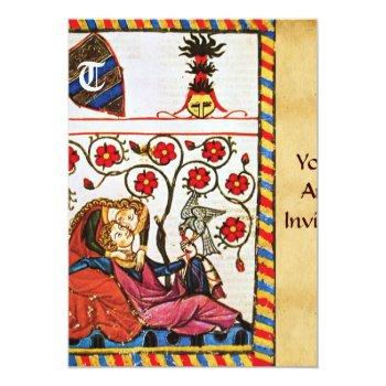Eternal Love  Monogram Invitation Front View