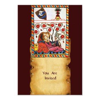 Eternal Love  Monogram Invitation Front View